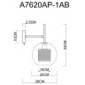 Бра Arte Lamp Manchester A7620AP-1AB - Бра Arte Lamp Manchester A7620AP-1AB