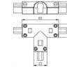 Соединитель тройной ARL-CLEAR-Mini-2x90 (16x8mm) (Arlight, Металл) - Соединитель тройной ARL-CLEAR-Mini-2x90 (16x8mm) (Arlight, Металл)