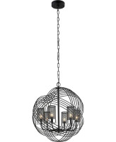 - Подвесная люстра Lumien Hall Эос 4014/6P-BK-CR
