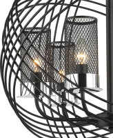  - Подвесная люстра Lumien Hall Эос 4014/6P-BK-CR