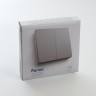 Выключатель двухклавишный беспроводной Feron Smart серебро TM82 41720 - Выключатель двухклавишный беспроводной Feron Smart серебро TM82 41720