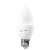  - Лампа светодиодная Thomson E27 6W 3000K свеча матовая TH-B2357