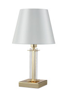  - Настольная лампа Crystal Lux Nicolas LG1 Gold/White