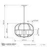 Подвесная люстра Lumina Deco Monterey LDP 1141-5 BK+MD - Подвесная люстра Lumina Deco Monterey LDP 1141-5 BK+MD
