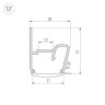 Профиль STRETCH-S-20-WALL-SIDE-2000 (RESPECT-ST) (Arlight, Алюминий) - Профиль STRETCH-S-20-WALL-SIDE-2000 (RESPECT-ST) (Arlight, Алюминий)