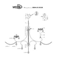  - Подвесная люстра Wedo light Lorensana 66644.01.01.08