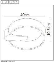  - Потолочный светодиодный светильник Lucide Miami 74106/40/30