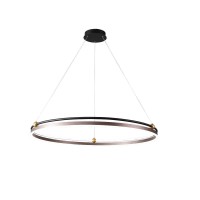  - Подвесная люстра Crystal Lux FERNANDO SP88W LED D1000 COFFEE/BLACK