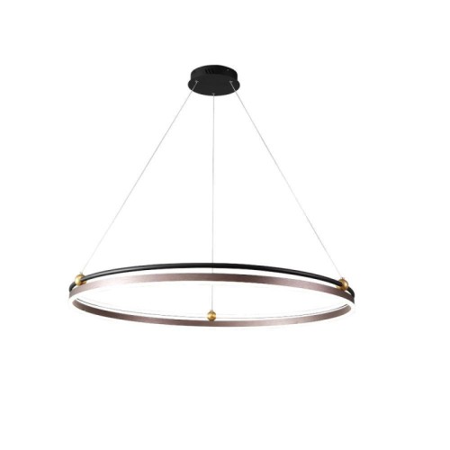 Подвесная люстра Crystal Lux FERNANDO SP88W LED D1000 COFFEE/BLACK 