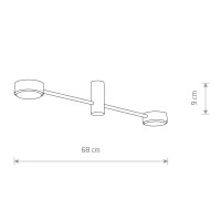 Потолочная люстра Nowodvorski Orbit 7938 - Потолочная люстра Nowodvorski Orbit 7938