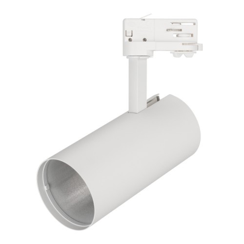 Корпус SP-POLO-TRACK-4TR-LEG-R85 (WH, 1-3, 350mA) (Arlight, IP20 Металл, 3 года) Корпус трековый с драйвером для светильника POLO-R85 (1 часть из 3). Для треков/шин 3 провода. Материал корпуса белый алюминий. Размер DxLxH 85x185x170мм, встроенный драйвер PRI:220-240VAC, SEC:DC 350mA 30-43V, 15Вт.