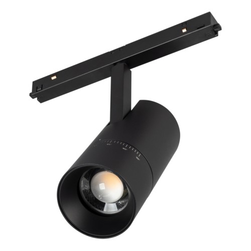 Светильник MAG-ORIENT-SPOT-ZOOM-R65-15W Day4000 (BK, 34-60 deg, 48V) (Arlight, IP20 Металл, 5 лет) Светильник для магнитных треков MAG-ORIENT шириной 26 мм. Мощность 15 Вт, св. поток 1100 лм, 85 лм/Вт, дневной 4000 K, CRI>90, угол 34-60°, напряжение питания 48 В. Черный фигурный корпус из металл, экран поликарбонат, степень защиты IP20. Размеры LxWxH 195x66x185 мм.
Длина светоизлучающего модуля 145мм. Монтаж на трек MAG-ORIENT. Изменяемый угол светового потока, шаг регулировки 1 градус.