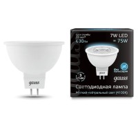  - Лампа светодиодная Gauss GU5.3 7W 4100K матовая 101505207