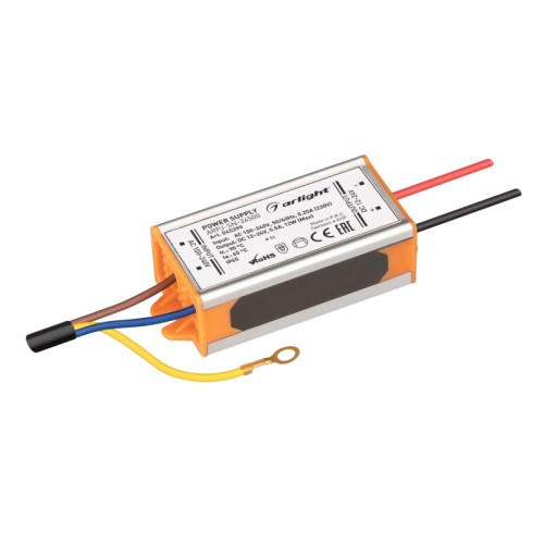 Блок питания ARPJ-SN-24500 (12W, 12-24V, 500mA) (Arlight, IP65 Металл, 3 года) 
