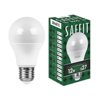  - Лампа светодиодная Saffit E27 12W 4000K Шар Матовая SBA6012 55008