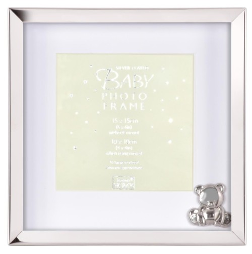 Фоторамка Innova PM01460 Ф/рамка 10*10cm Baby Deep Silver Plated, серебро, металл (6/12/360) Б0046331 