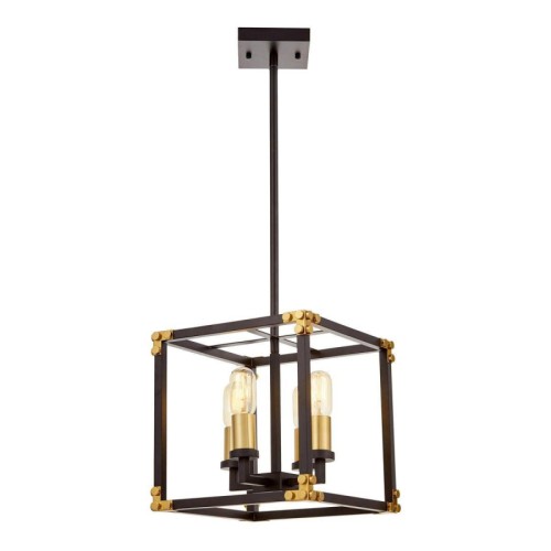 Подвесная люстра Lumina Deco Waldorf LDP 1140-4 BK+MD 