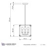 Подвесная люстра Lumina Deco Waldorf LDP 1140-4 BK+MD - Подвесная люстра Lumina Deco Waldorf LDP 1140-4 BK+MD