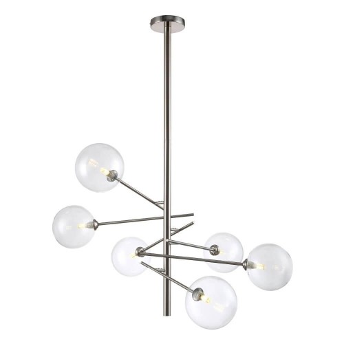 Подвесная люстра Crystal Lux MARCOS SP6 NICKEL 