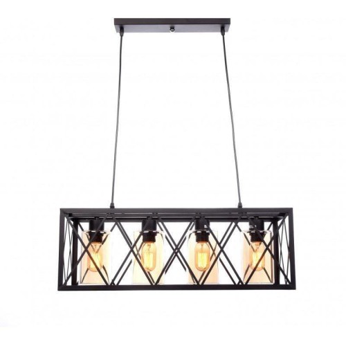 Подвесная люстра Lumina Deco Nortis LDP 11535-4 BK 