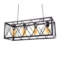  - Подвесная люстра Lumina Deco Nortis LDP 11535-4 BK