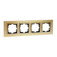  - Рамка 4-постовая Mono Electric Style Aluminium титан-шампань 107-830000-163