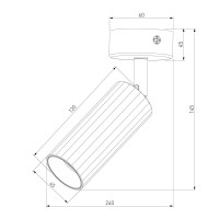  - Светодиодный спот Eurosvet Arris 20098/1 Led черный