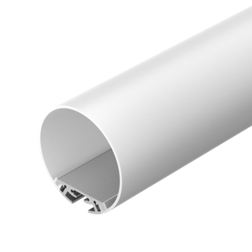 Профиль с экраном SL-ROUND-D60-2500 ANOD+OPAL (Arlight, Алюминий) Комплект с экраном. Алюминиевый анодированный профиль для светодиодных лент и линеек. Габаритные размеры (L×W×H): 2500x60x60 мм. Ширина площадки для ленты 30 мм. Аксессуары приобретаются отдельно. Цена за комплект.