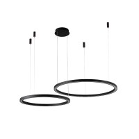  - Подвесная люстра Crystal Lux FORTUNA SP123W LED D600+800 BLACK