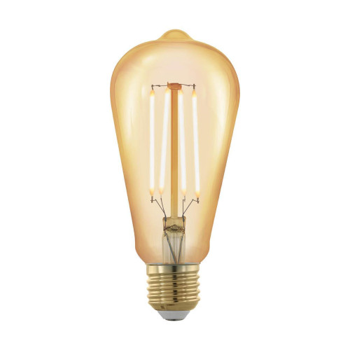 Лампа светодиодная филаментная диммируемая Eglo E27 4W 1700К золотая 11696 