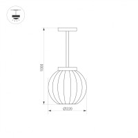  - Светильник LGD-PEARL-HANG-7W Warm3000 (GR, 164 deg, 230V) (Arlight, IP65 Металл, 3 года)