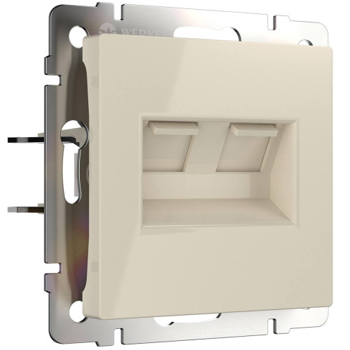 Розетка двойная Ethernet RJ-45 Werkel слоновая кость W1181103 4690389155864 