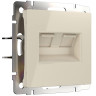 Розетка двойная Ethernet RJ-45 Werkel слоновая кость W1181103 4690389155864 - Розетка двойная Ethernet RJ-45 Werkel слоновая кость W1181103 4690389155864
