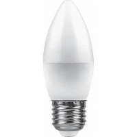  - Лампа светодиодная Feron E27 9W 2700K Свеча Матовая LB-570 25936