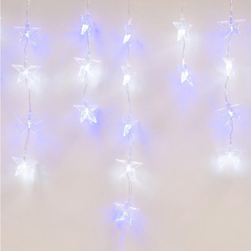 Светодиодная гирлянда Uniel занавес 220V белый ULD-E5505-196/DTK WHITE-BLUE IP20 STARS-1 UL-00001410 