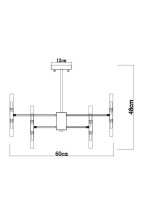  - Подвесная люстра Arte Lamp Ramona A7410PL-24CC