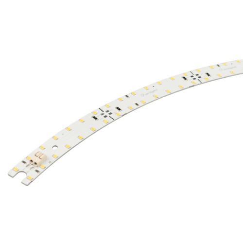 Линейка SL-ARC-D800-A45-5.8W 24V Day4000 (320мм, дуга 1 из 8) (Arlight, Открытый) Светодиодная линейка на светодиодах smd 2835 для профиля SL-ARC-3535-D800. Цвет ДНЕВНОЙ 4000К. Световой поток 650 лм. Питание DC24V, мощность 5.8 Вт. Размеры 312.5х20х2.2. Минимальный отрезок 104 мм. Максимальная длина последовательного соединения при питании с одной стороны - 9 шт (не более 3 метров).
