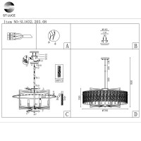  - Подвесная люстра ST Luce Mira SL1632.203.08