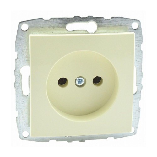 Розетка 2К Mono Electric Despina/ Larissa 16A 250V винтовое подключение крем 500-001722-116 