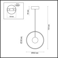  - Подвесной светодиодный светильник Odeon Light Lond 4031/21LA