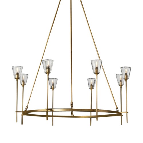Люстра Torche De Verre 8 gold 