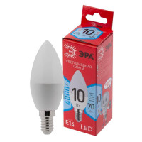  - Лампа светодиодная ЭРА E14 10W 4000K матовая LED B35-10W-840-E14 R Б0049642
