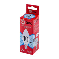  - Лампа светодиодная ЭРА E14 10W 4000K матовая LED B35-10W-840-E14 R Б0049642
