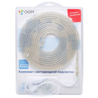  - Светодиодная влагозащищенная лента Apeyron 4,8W/m 60LED/m 5050SMD холодный белый 5M SL-04