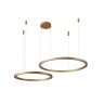 Подвесная люстра Crystal Lux FORTUNA SP123W LED D600+800 GOLD - Подвесная люстра Crystal Lux FORTUNA SP123W LED D600+800 GOLD