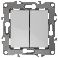  - Переключатель двухклавишный ЭРА 12 10AX 250V 12-1106-01 Б0014663