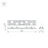 Экран линзованный SL-LINE-W20-55deg-540 (Arlight, Пластик) - Экран линзованный SL-LINE-W20-55deg-540 (Arlight, Пластик)