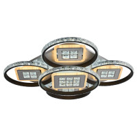  - Потолочная светодиодная люстра Profit Light 8053/4+1 WHT+BLK