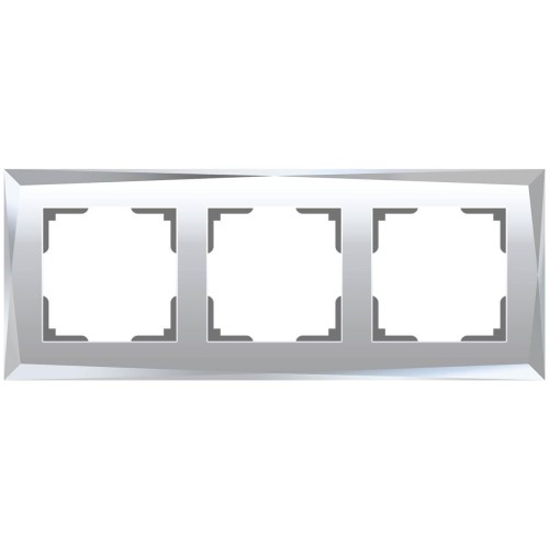 Рамка на 3 поста Werkel Diamant зеркальный W0031220 4690389158834 