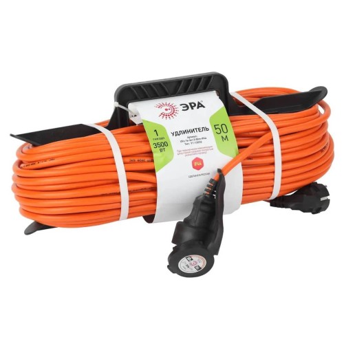 Удлинитель силовой ЭРА UPx-1-2x0.75-50m-IP44 Б0046814 